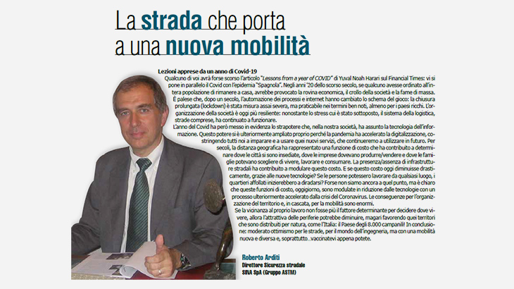 SINA opinion article published as editorial in LeStrade magazine